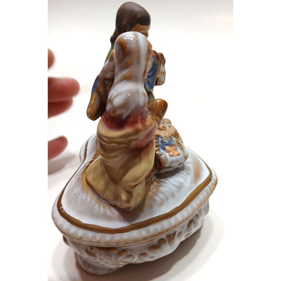 Holy Family Mary Joseph Jesus Heart Ring Trinket Dish Religious Blessings - Picture 4 of 8